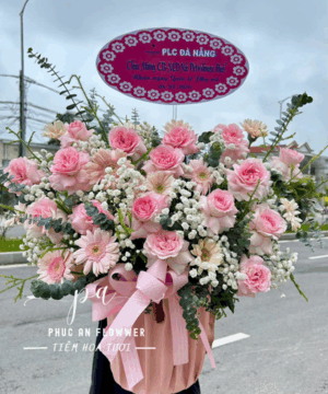 giỏ hoa hồng phấn đẹp, giỏ hoa hồng pastel sang trọng, giỏ hoa chúc mừng tinh tế, giỏ hoa tông hồng nhẹ nhàng, giỏ hoa tặng phụ nữ ý nghĩa, giỏ hoa baby trắng lãng mạn, giỏ hoa tươi cao cấp, giỏ hoa đẹp sang trọng