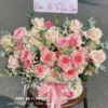 giỏ hoa sinh nhật màu hồng đẹp, giỏ hoa hồng phấn lãng mạn, giỏ hoa tươi pastel sang trọng, giỏ hoa chúc mừng tinh tế, giỏ hoa hồng kem nhẹ nhàng, giỏ hoa tông hồng dịu dàng, giỏ hoa tươi cao cấp, giỏ hoa đẹp sang trọng