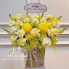 giỏ hoa khai trương tông vàng sang trọng, giỏ hoa chúc mừng khai trương đẹp, giỏ hoa cúc mẫu đơn vàng và hoa hồng kem, giỏ hoa chúc mừng phát tài phát lộc, giỏ hoa tươi khai trương cao cấp, giỏ hoa chúc mừng thành công, giỏ hoa tươi phong cách sang trọng tông vàng