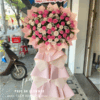 kệ hoa khai trương hoa hồng hồng hoa hồng kem sang trọng chúc mừng khai trương phát đạt may mắn – Hoa Tươi Phúc An