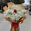 Bó hoa baby trắng điểm hồng đỏ, hoa tỏ tình lãng mạn, hoa kỷ niệm ngày yêu, hoa Valentine ý nghĩa, hoa tình yêu tinh tế, hoa tặng người thương