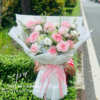 Bó hoa hồng phấn cao cấp, hoa sinh nhật tông pastel, hoa tặng bạn gái dịu dàng, hoa chúc mừng sang trọng, bó hoa cẩm tú cầu đẹp, hoa tươi thiết kế hiện đại