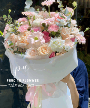 Bó hoa 8/3 cao cấp tặng mẹ tặng vợ tặng người yêu - Hoa Tươi Phúc an