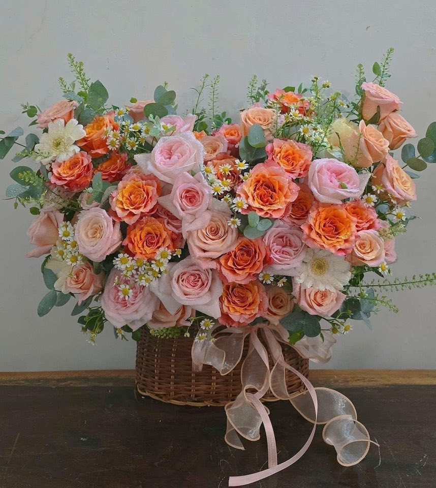 giỏ hoa khai trương sang trọng Phú Nhuận