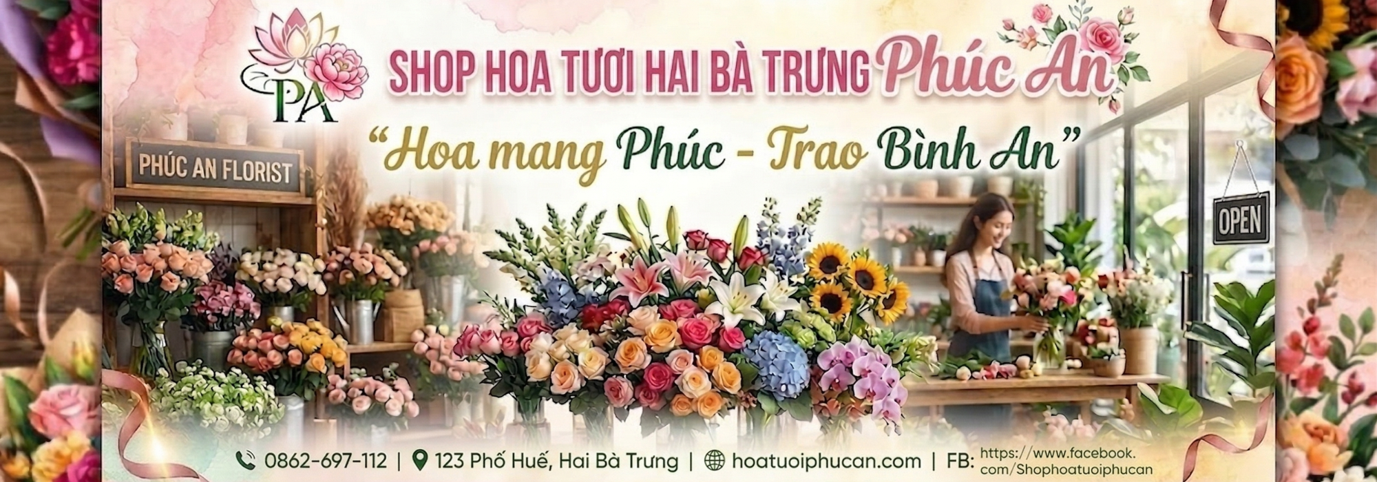 shop hoa tươi quận hai bà trưng hà nội