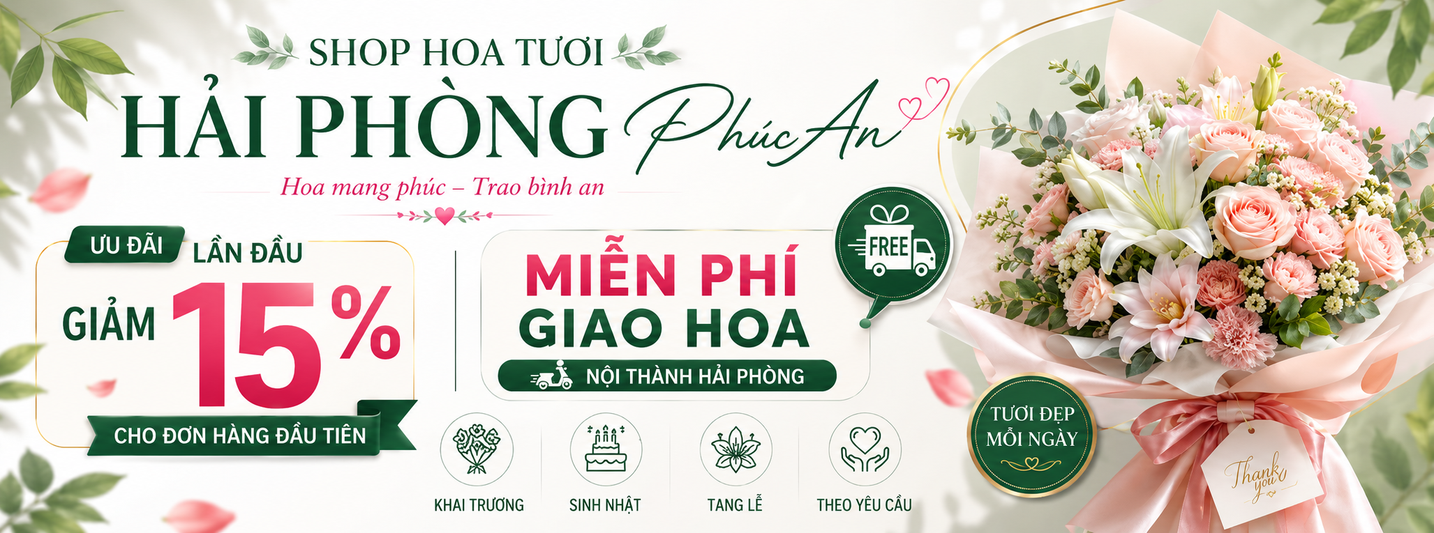 đặt hoa online hải phòng