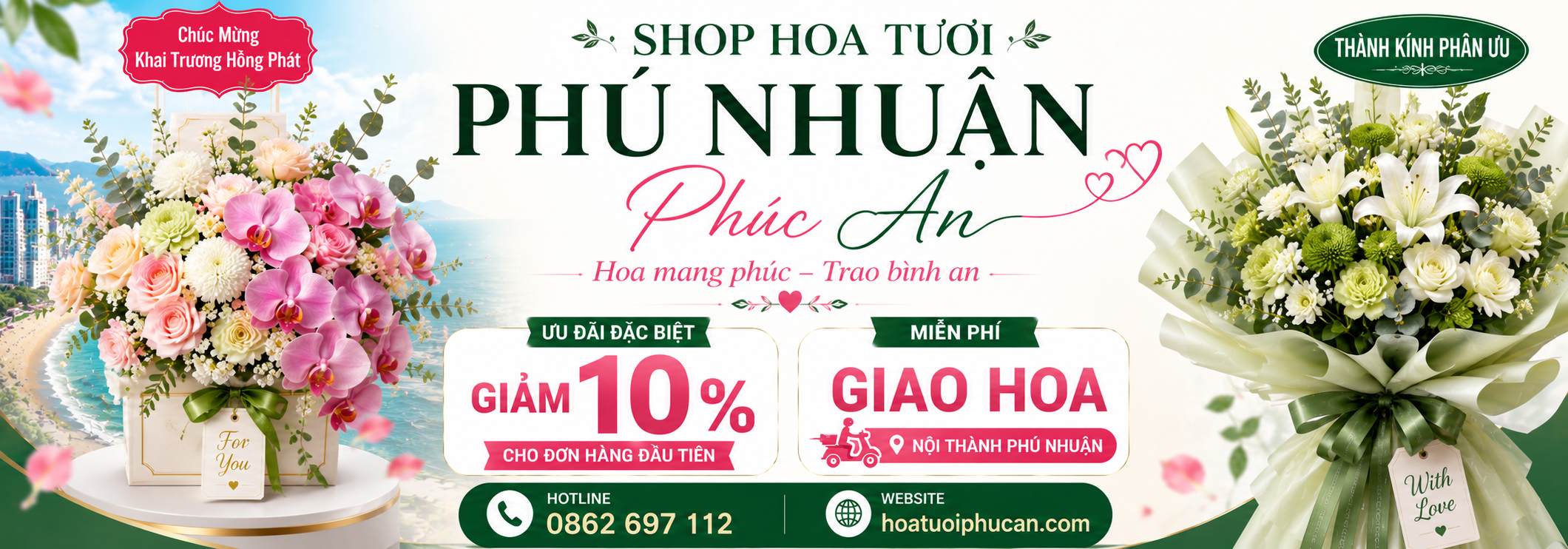 điện hoa tươi tại quận phú nhuận