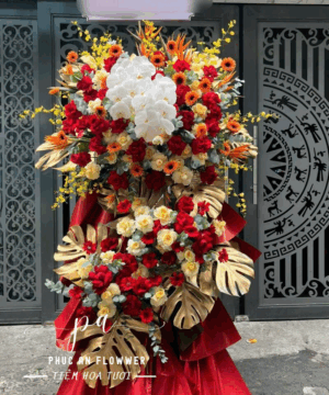 kệ hoa khai trương đẹp