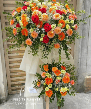 kệ hoa khai trương hiện đại