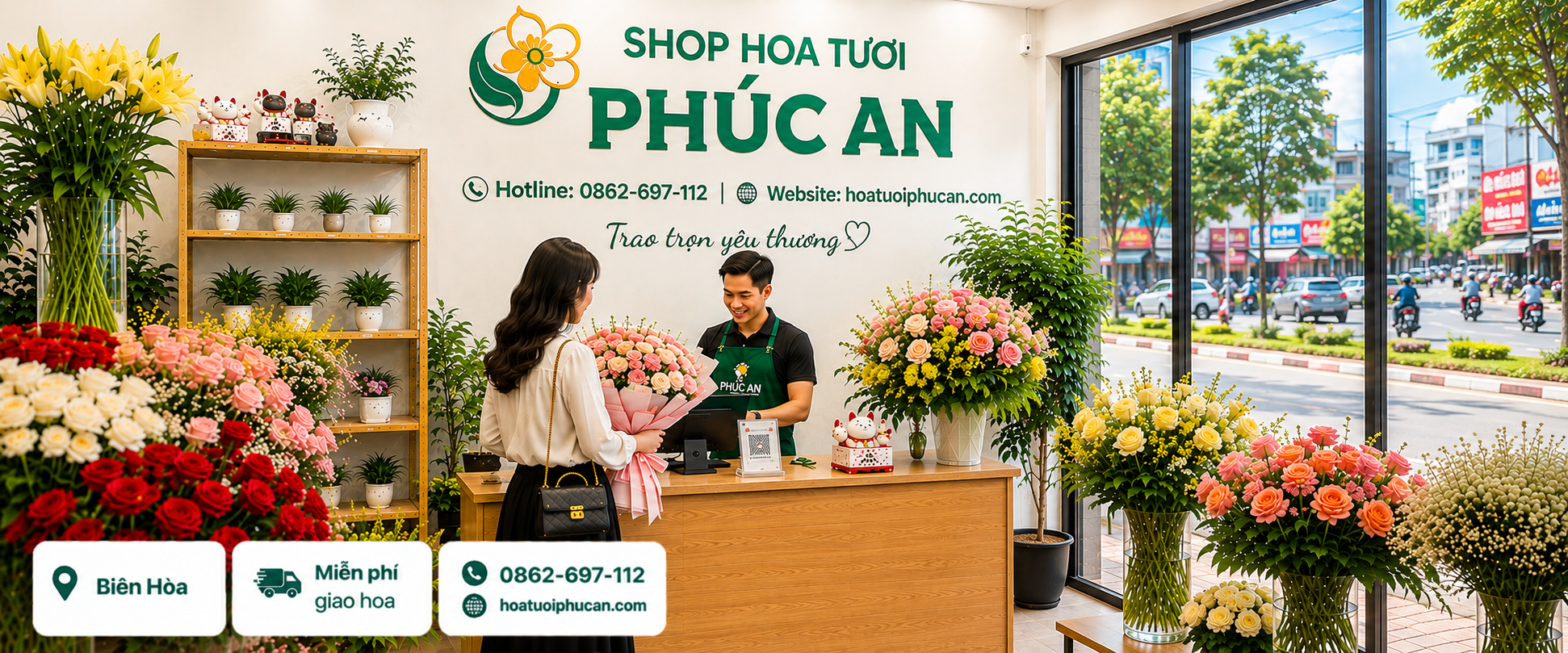 shop hoa tươi biên hòa