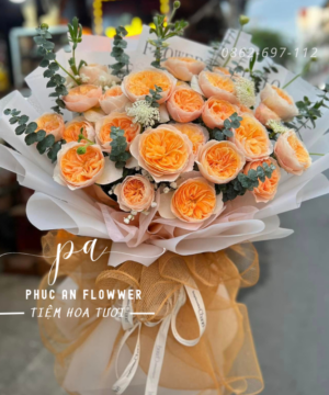 bos hoa phong cách hàn quốc