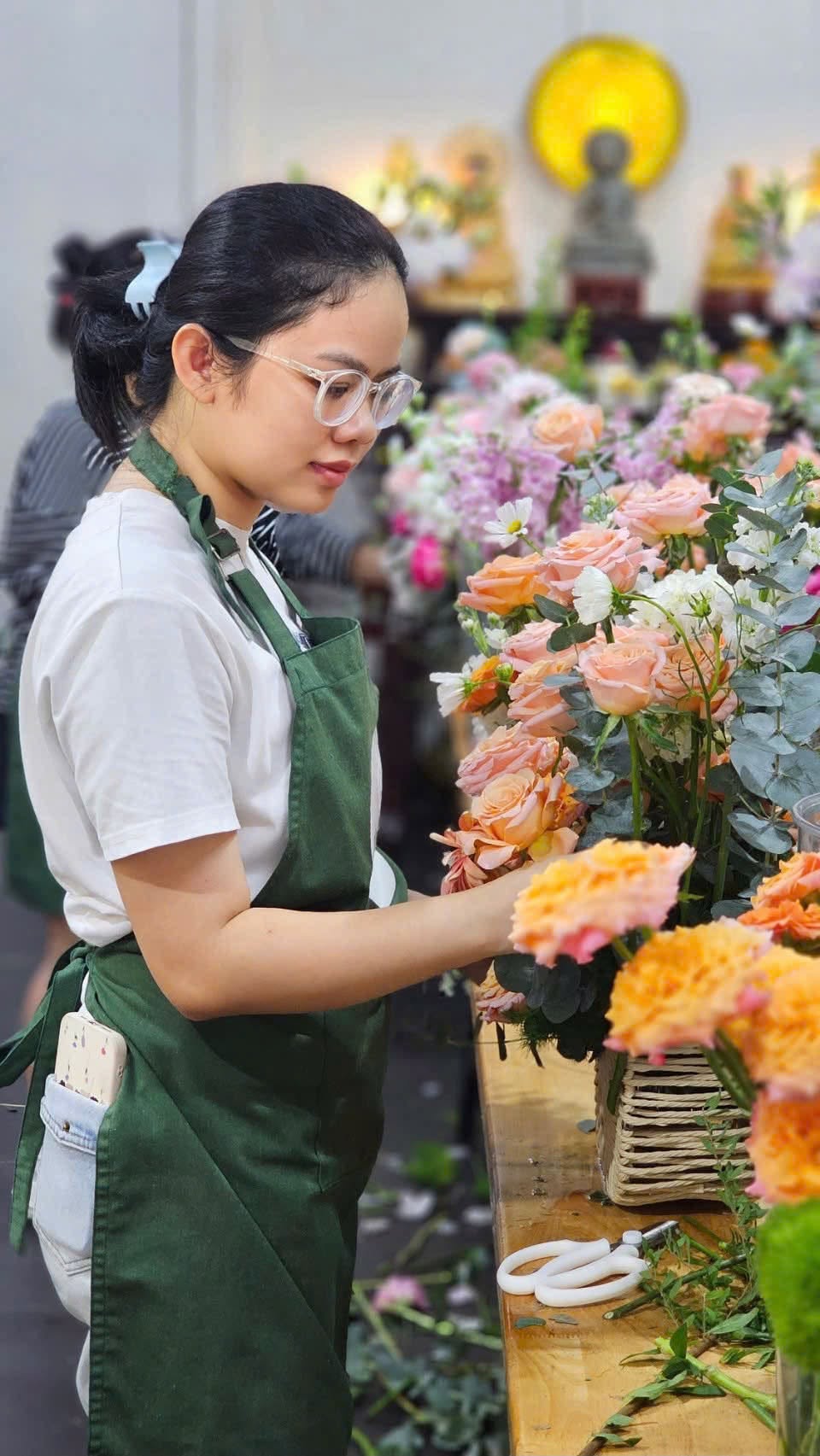 học nghề cắm hoa