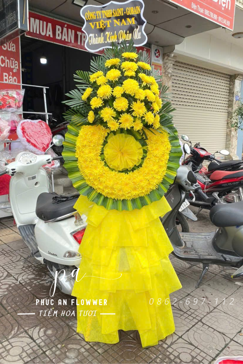 kệ hoa cúc viếng đám tang