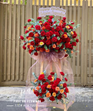 kệ hoa khai trương đẹp