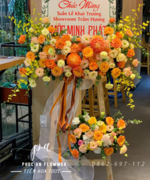 kệ hoa khai trương hiện đại