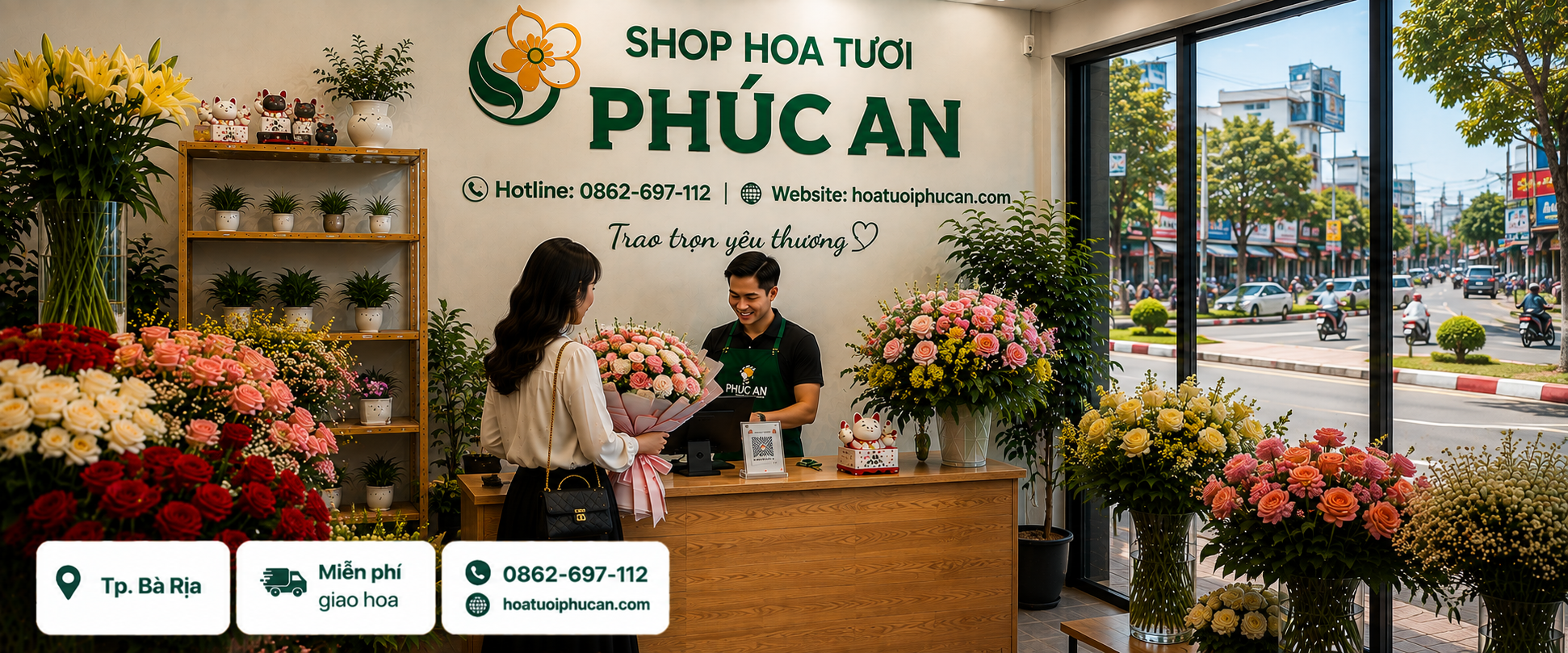 shop hoa tươi bà rịa