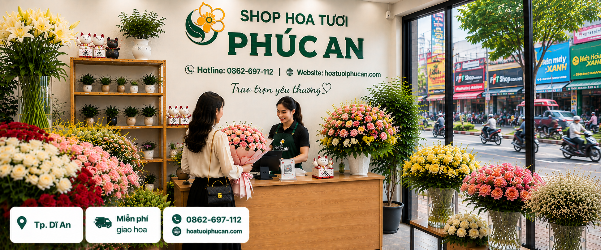 shop hoa tươi dĩ an