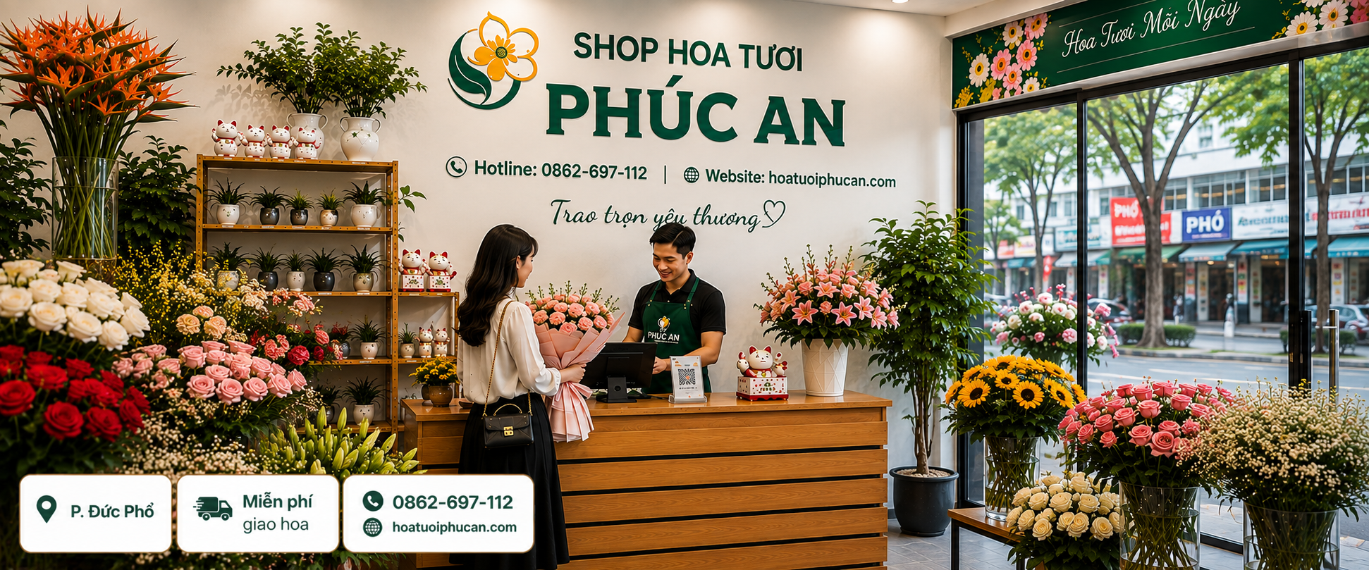 shop hoa tươi đức phổ