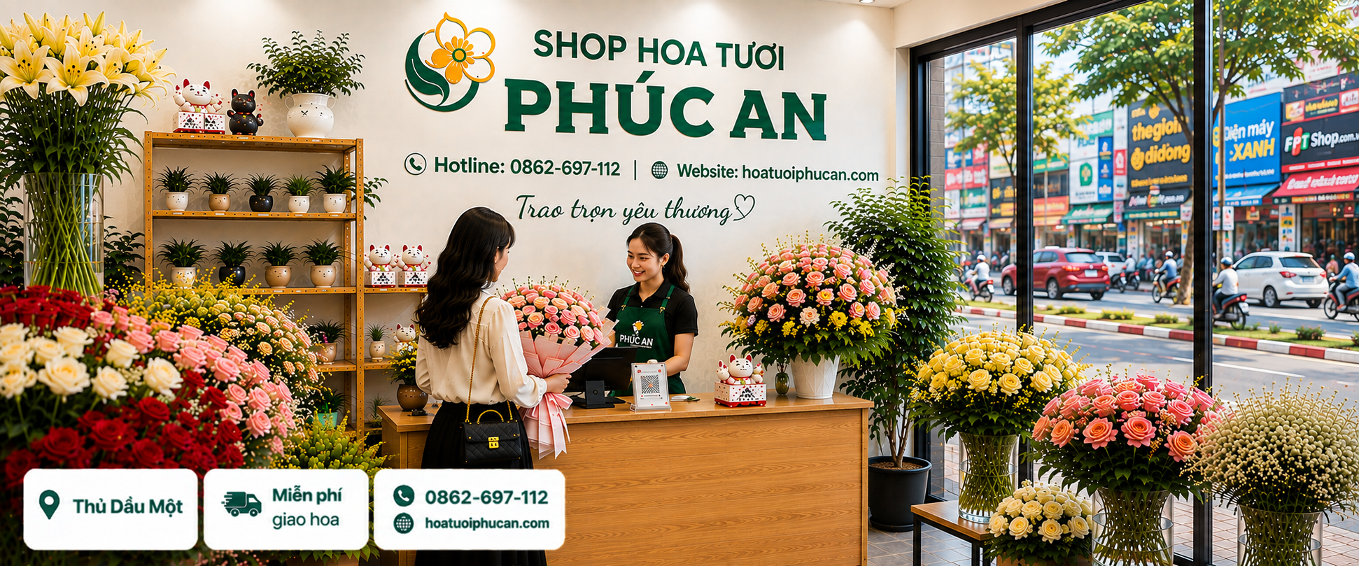 shop hoa tươi thủ dầu một