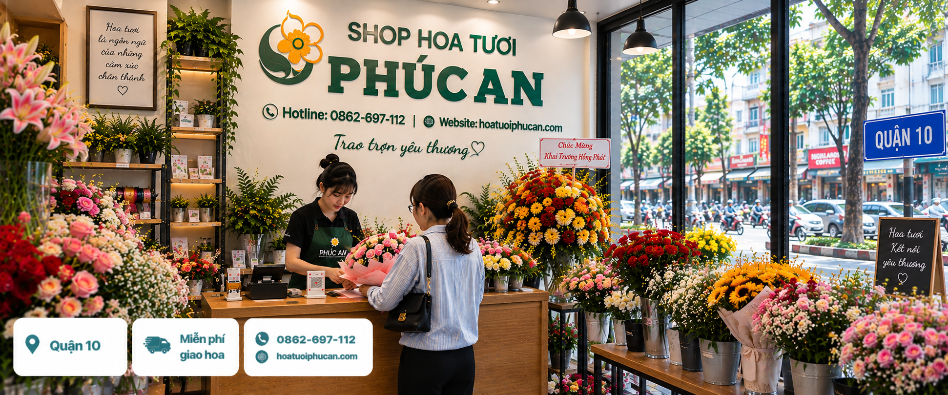 shop hoa tươi quận 10